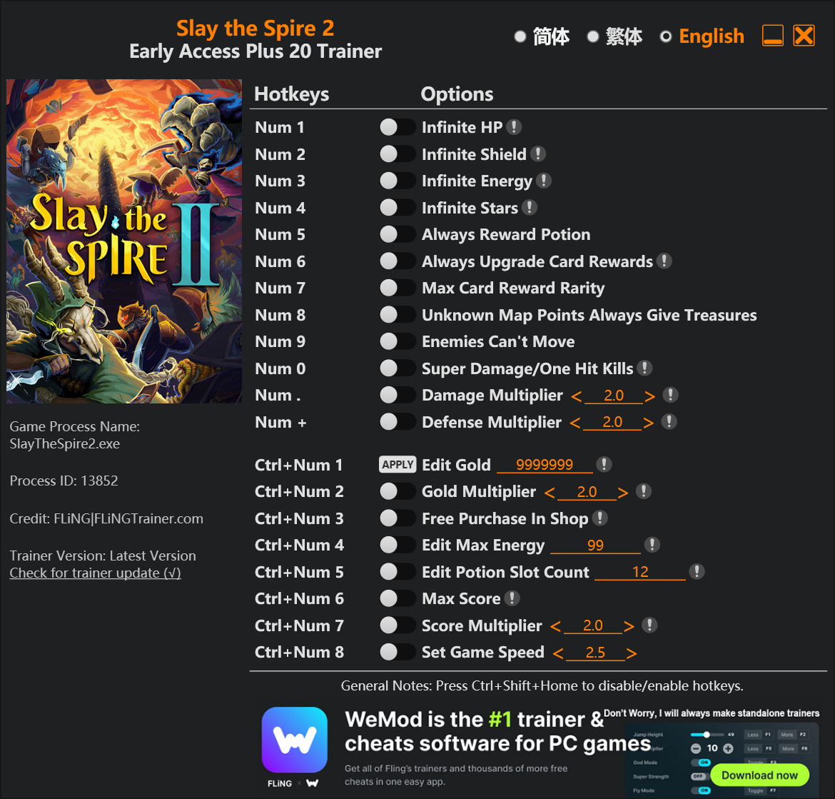 슬레이 더 스파이어 2 트레이너 +20 FLiNG [Early Access(2026.03.07)+] 다운로드 - 1